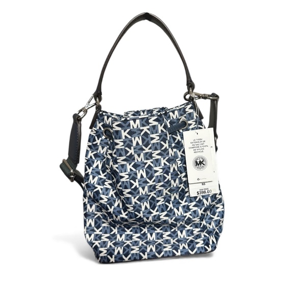 NWT Michael Kors Khai Small Signature Logo Bucket Bag - Picture 2 of 4